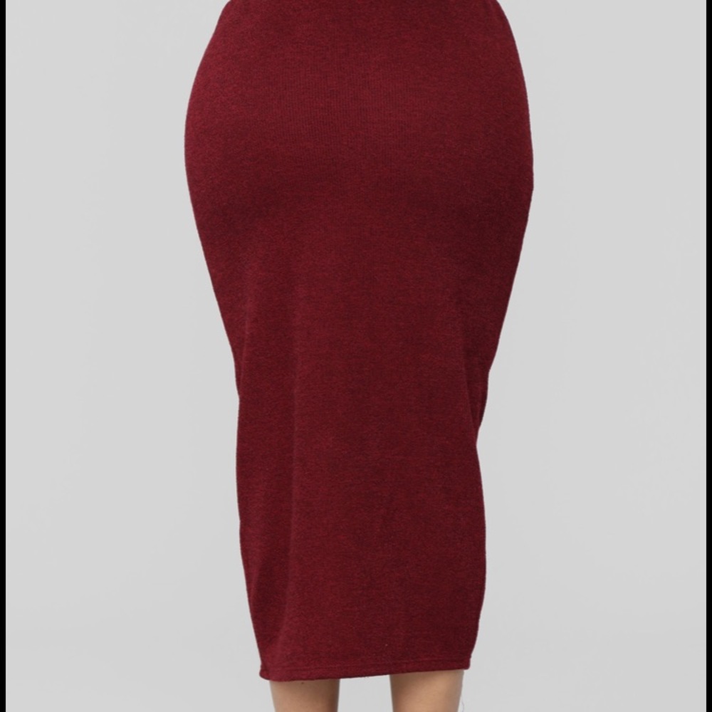 A Beautiful Night Skirt Set - Burgundy - Picture 8 of 8